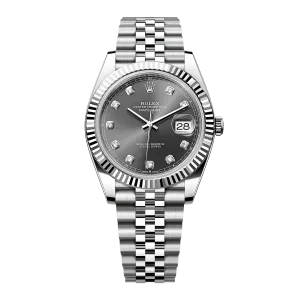Rolex DateJust 126334 Slate Diamond Dial Jubilee Super Clone 1:1 Replica Watch 41MM -【VSF】Cal.3235 Movement