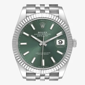 Side view of Rolex Datejust 126334 Jubilee Super Clone with 41mm case