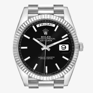 Side view of Rolex Day Date 228236 Super Clone with 40mm case