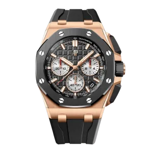 Audemars Piguet Royal Oak Offshore 26420RO.OO.A002CA.01 Chronograph Rose Gold Black Dial Super Clone 1:1 Rose Gold 43MM -【APSF】Cal.4401 Movement