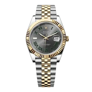 Rolex Datejust 126333 Yellow Gold Wimbledon Slate Dial Jubilee Super Clone 1:1 Replica Watch 41MM -【VSF】Cal.3235 Movement