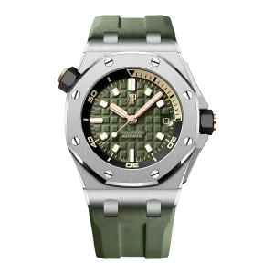 Audemars Piguet Royal Oak Offshore 15720ST.OO.A052CA.01 Diver Khaki Green Dial Super Clone 1:1 Replica Watch 42MM -【APSF】Cal.4308 Movement