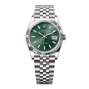 Rolex Datejust 126234 Mint Green Dial Jubilee (2024) Super Clone 1:1 Replica Watch 36MM -【VSF】Cal.3235 Movement