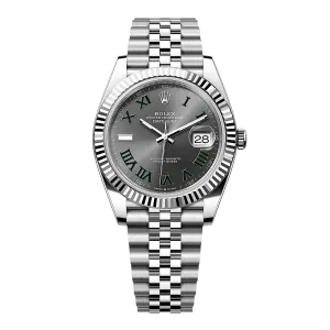 Rolex DateJust 126334 Wimbledon Slate Dial Jubilee Super Clone 1:1 Replica Watch 41MM -【VSF】Cal.3235 Movement