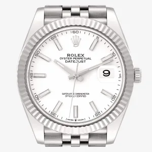 Side view of Rolex Datejust 126334 Jubilee Super Clone with 41mm case