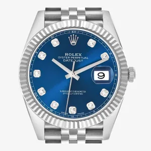 Side view of Rolex Datejust 126334 Jubilee Super Clone with 41mm case