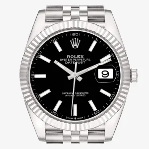 Side view of Rolex Datejust 126334 Jubilee Super Clone with 41mm case