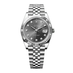Rolex DateJust 126334 Slate Diamond Dial Jubilee Super Clone 1:1 Replica Watch 41MM -【VSF】Cal.3235 Movement