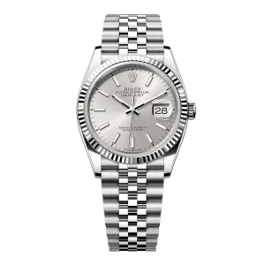 Rolex Datejust 126234 Silver Dial Jubilee Super Clone 1:1 Replica Watch 36MM -【VSF】Cal.3235 Movement
