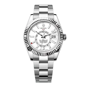 Rolex Sky Dweller 336934 White Dial Oyster Super Clone 1:1 Watch 42MM -【ZF】Custom Cal.9002 Movement
